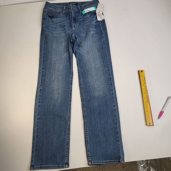 Flag & Anthem Denim - Flag & Anthem Dream Soft High Rise Straight Leg Jeans Indigo Size 8/29 NWT